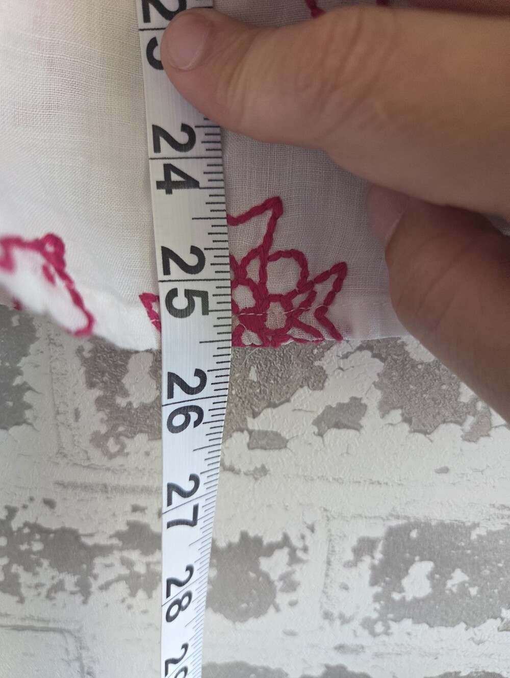 Sundance Ramie Embroidered Bird Blouse Medium White Pink Boho Cottagecore - Picture 6 of 9